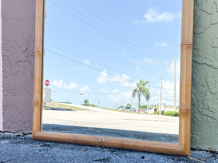 Simple Faux Bamboo MIrror
