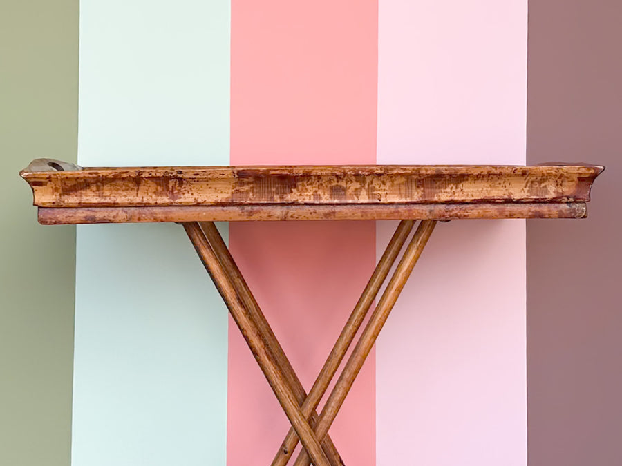 Tortoiseshell Rattan Folding Bar