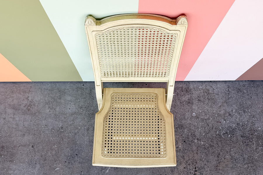 Louis Cane Folding Chair