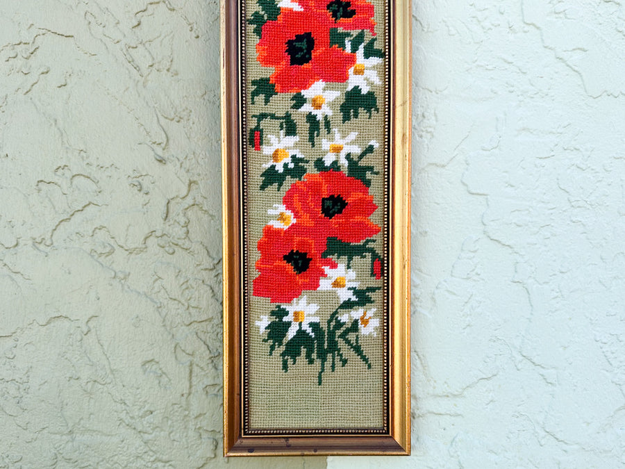 Holiday Poppy Needlepoint
