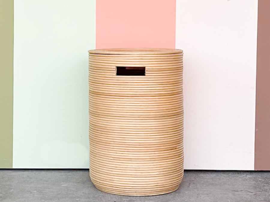 Pencil Reed Storage Stool