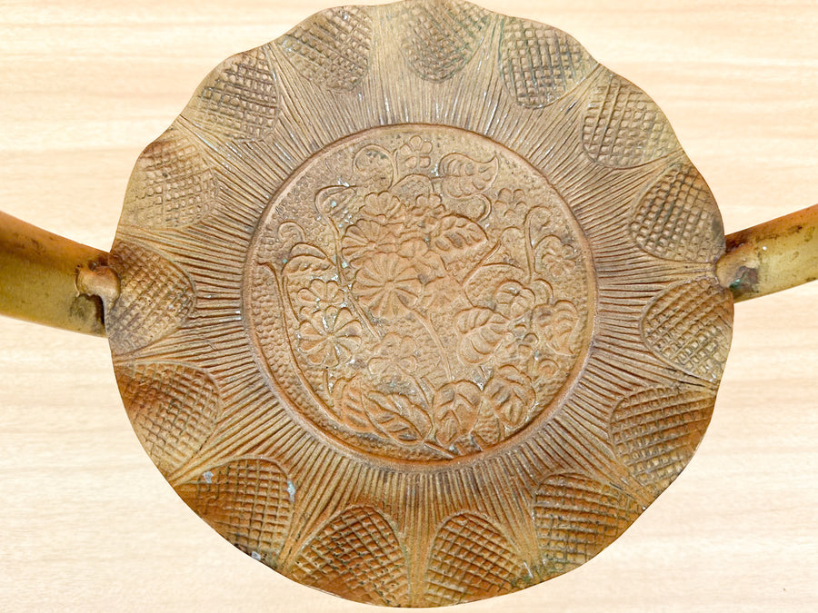 Brass Parrot Basket