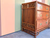 Handsome Tortoiseshell Rattan Dresser