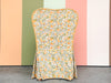 Happy Yellow Floral Upholstered Sweetheart Chair