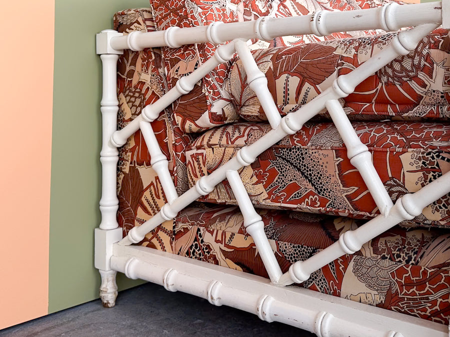 Fab Faux Bamboo Sofa