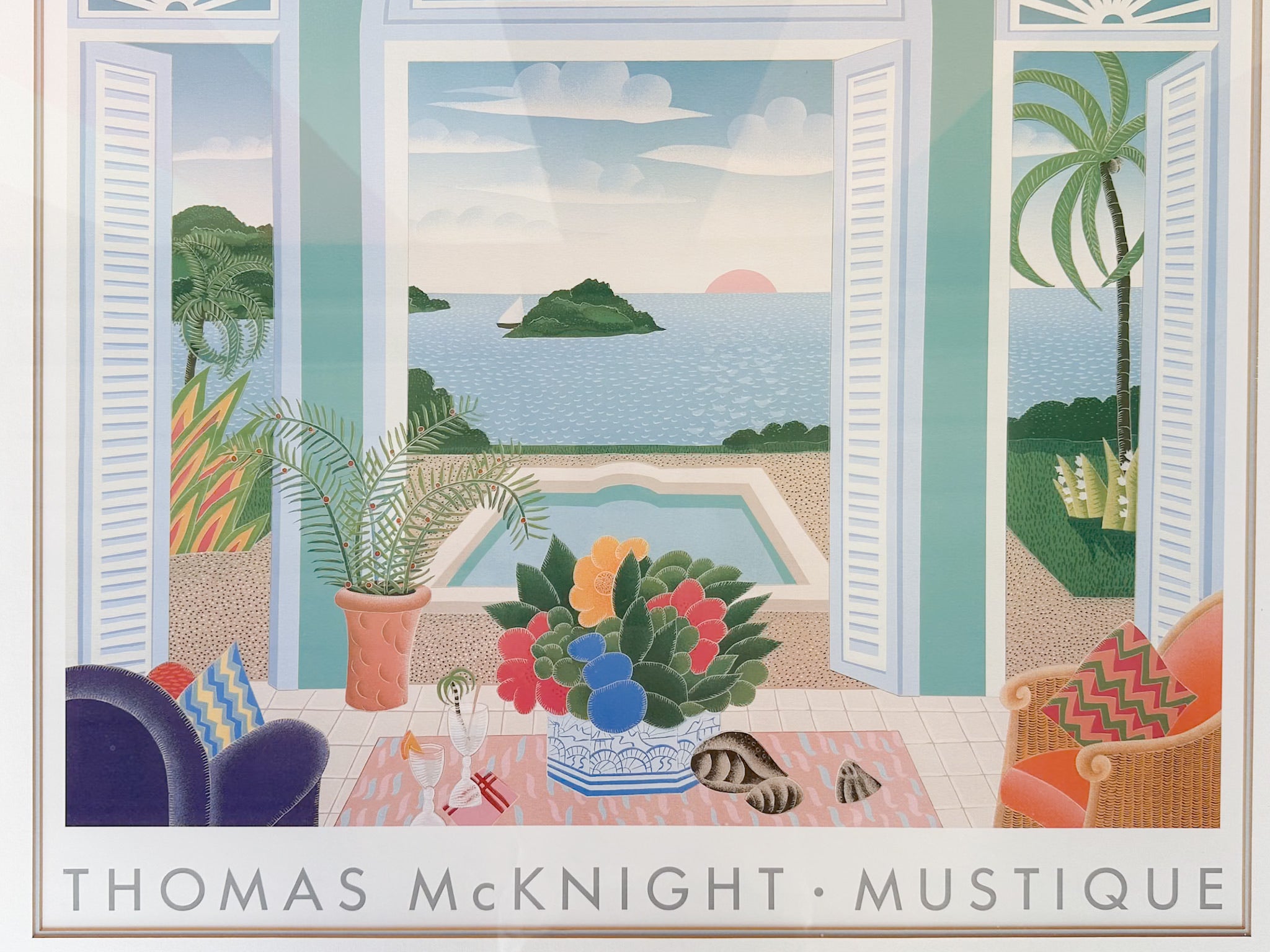 Thomas McKnight MUSTIQUE リゾートアート Palm Beach Regency