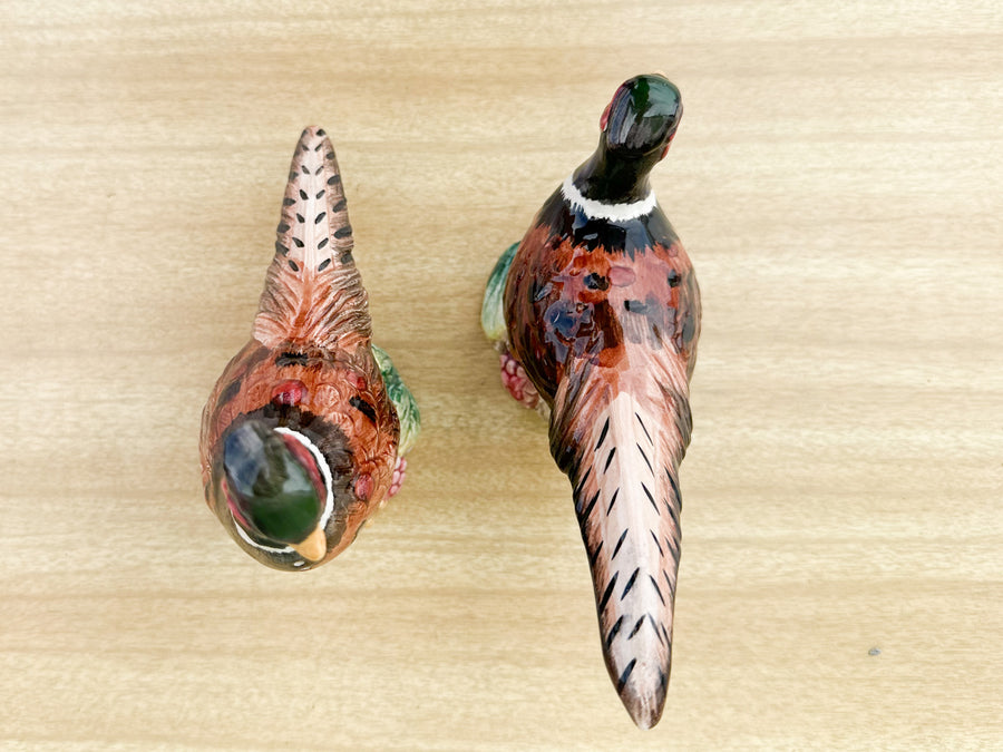 Pair of Fitz and Floyd Pheasant Salt and Pepper Shakers