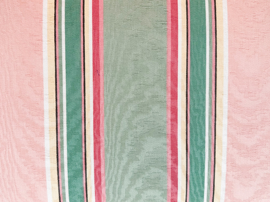 Preppy Striped Upholstered Bench