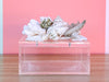 Lucite Green Shell Box