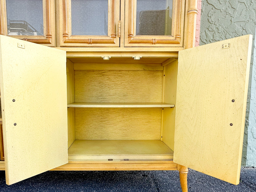 Faux Bamboo China Cabinet