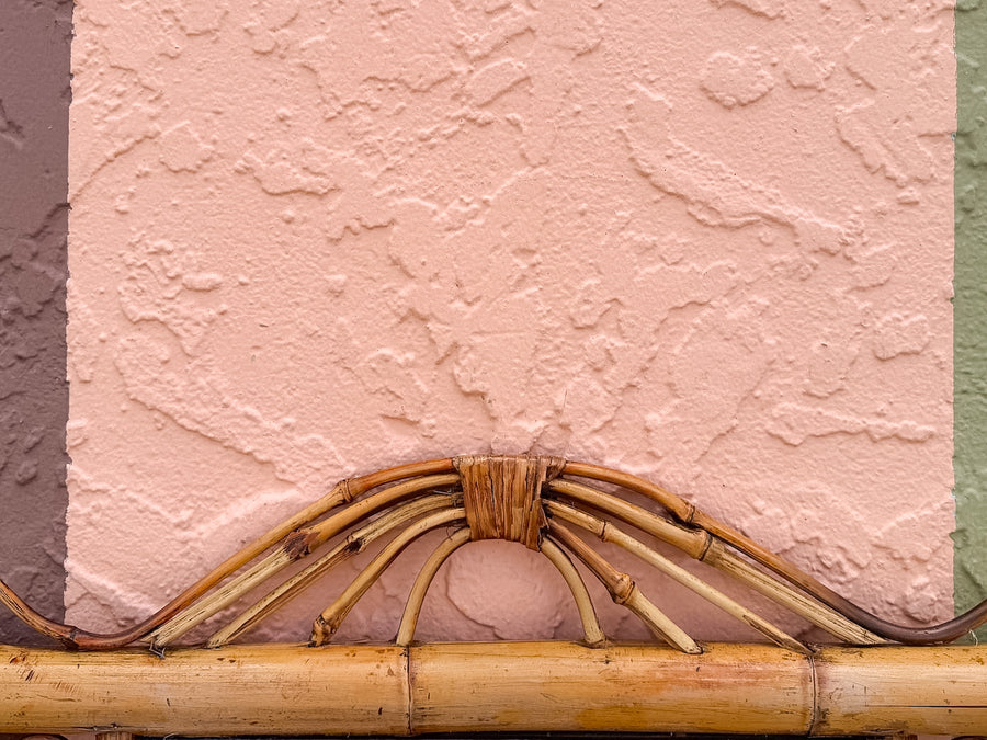 Old Florida Rattan Mirror