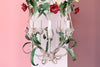 Sweet Floral Tole Chandelier