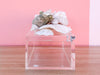 Lucite Green Shell Box