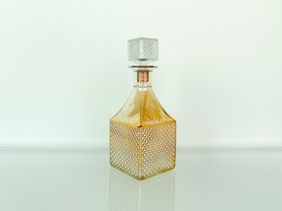Set of Five Peach Decanters