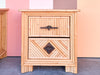 Pair of Island Style Bamboo Nightstands