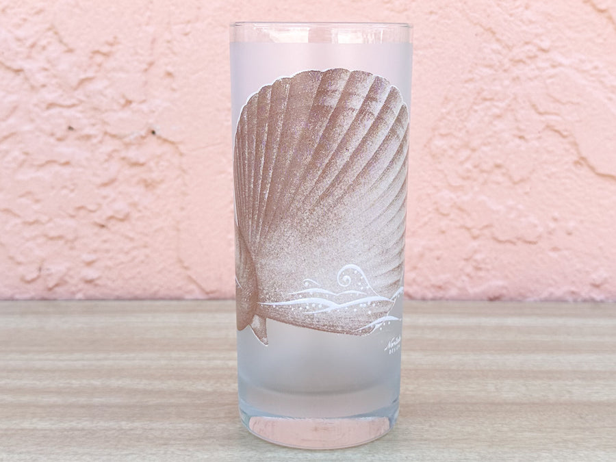 Set of Sixteen Frosted Shell Glassware