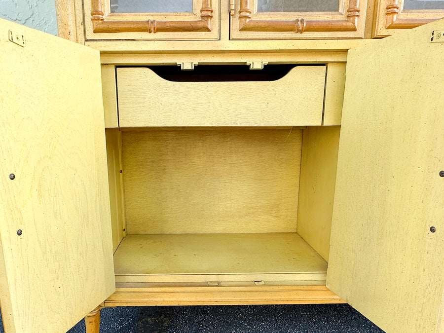 Faux Bamboo China Cabinet