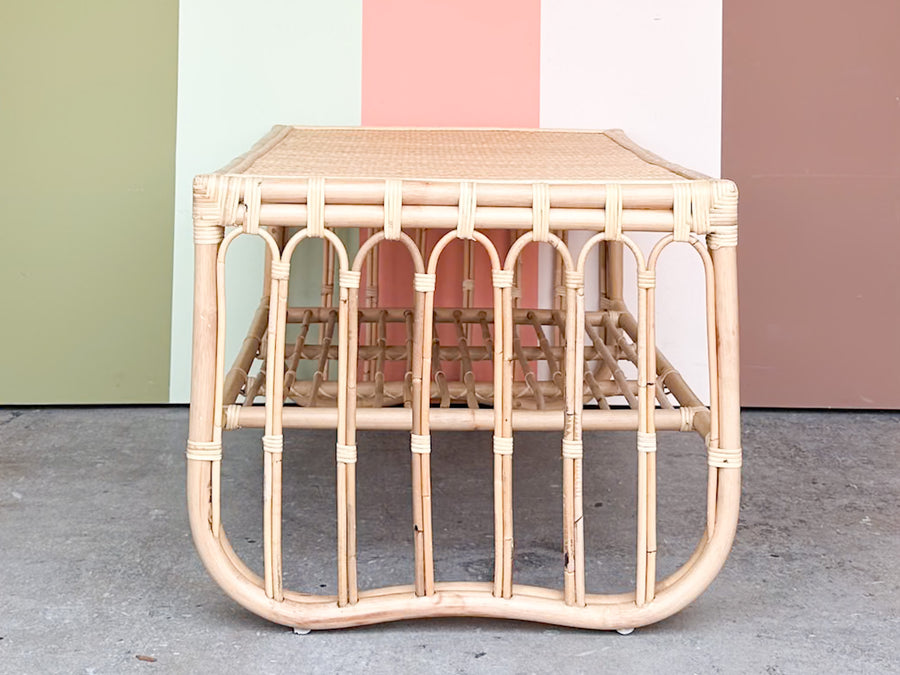 Coastal Style Rattan Coffee Table