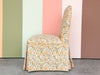 Happy Yellow Floral Upholstered Sweetheart Chair