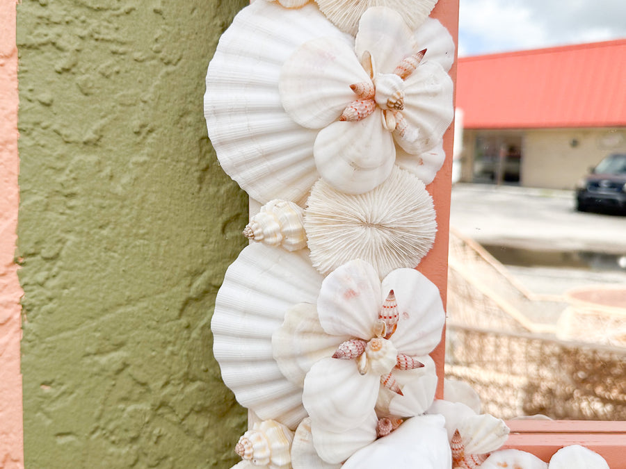 Coral Shell Chic Mirror
