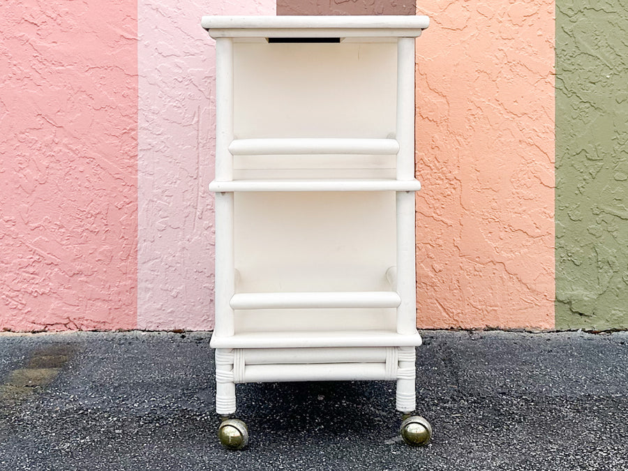 Coastal Chic Rattan Server on Castors