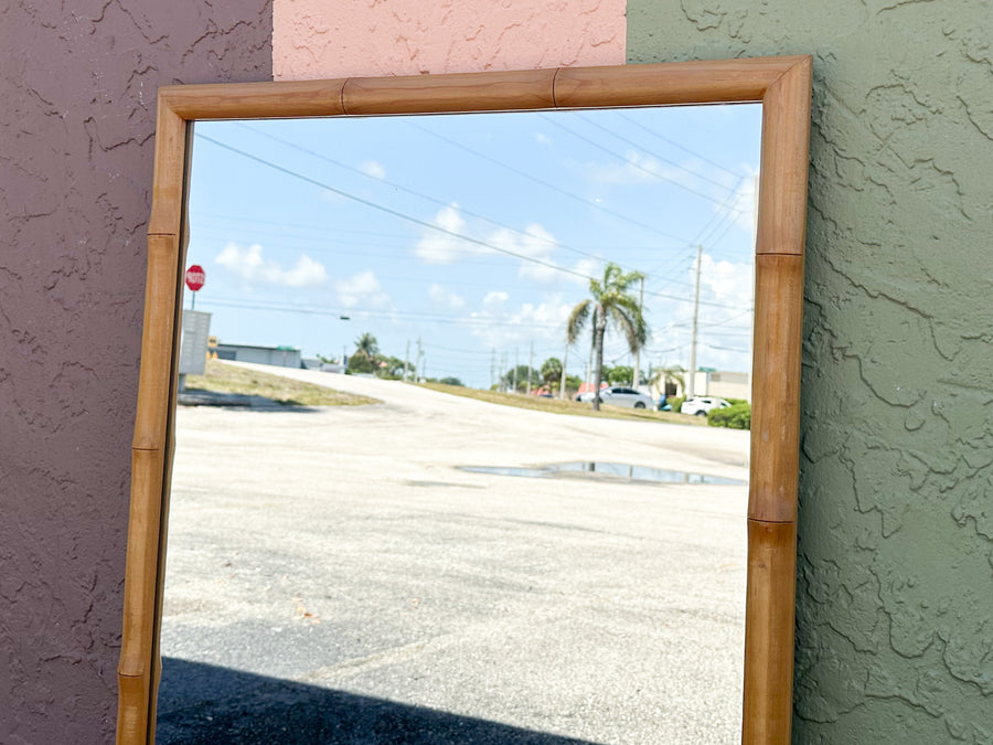 Simple Faux Bamboo MIrror