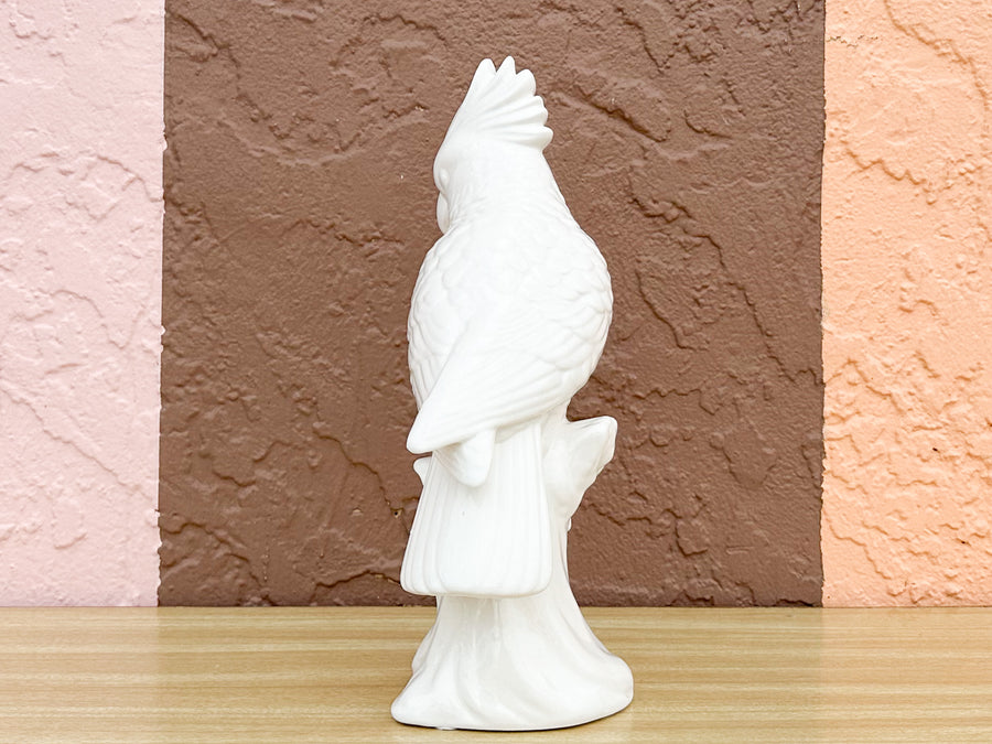White Ceramic Cockatoo