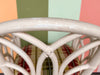 Pair of Painted Rattan Lounge Chairs