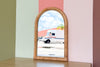 Petite Rattan Arch Mirror