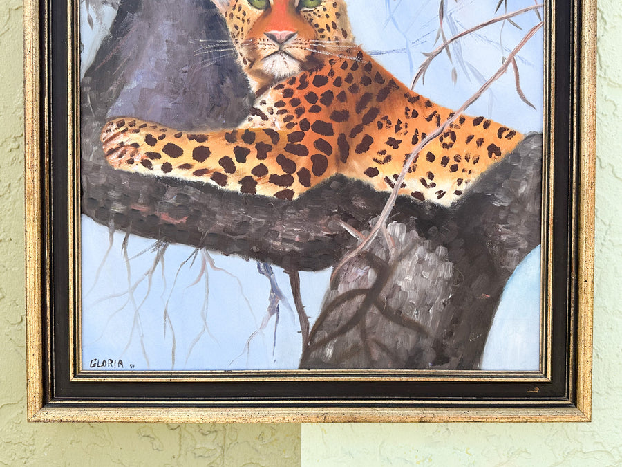 Lounging Leopard Original Art