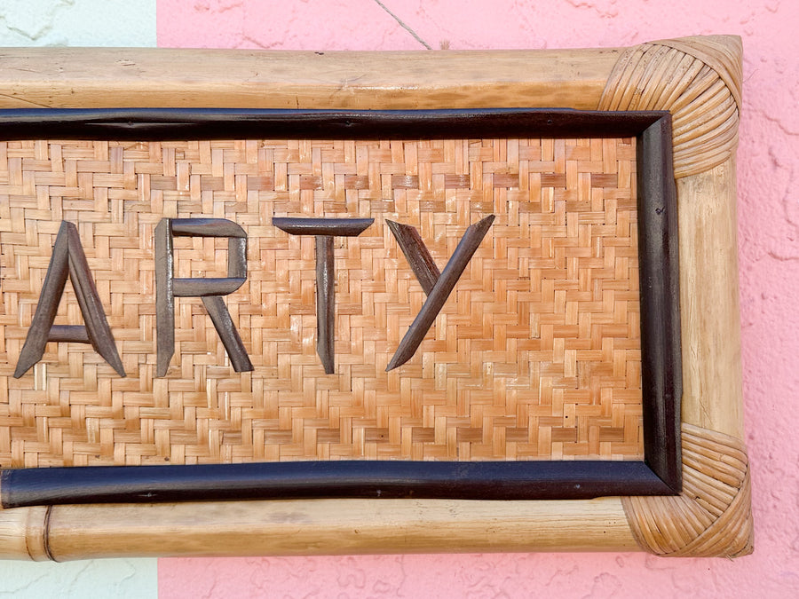Tiki Bar Party Sign