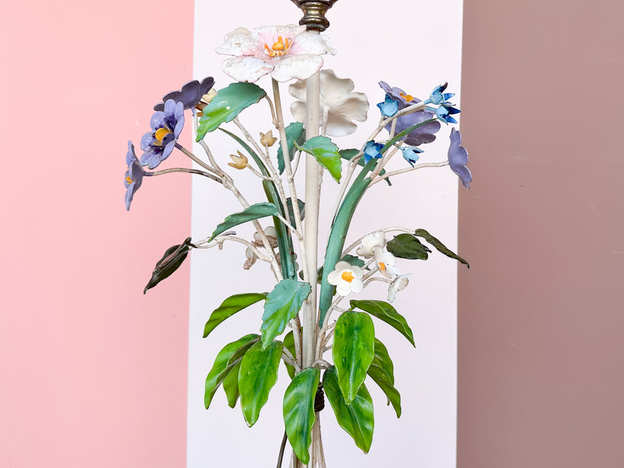 Granny Chic Tole Floral Lamp