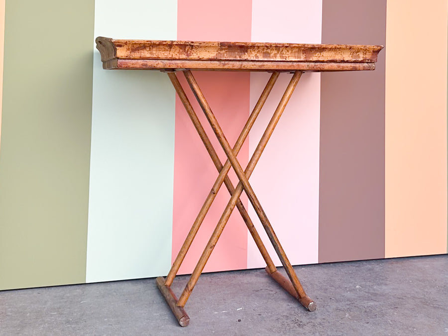 Tortoiseshell Rattan Folding Bar