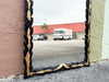 Black and Gold Palm Frond MIrror