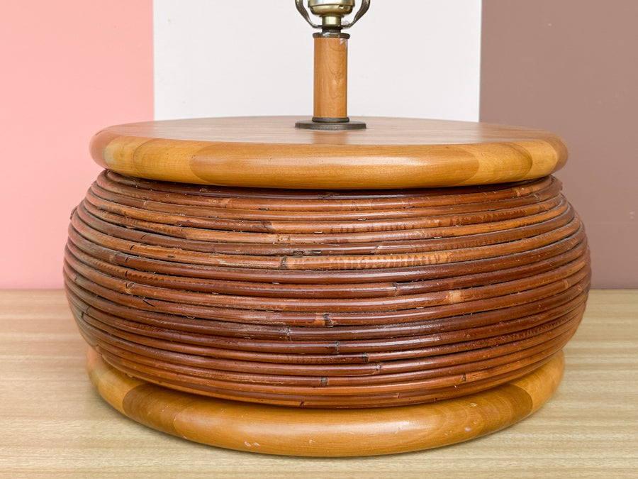 Island Chic Pencil Reed Rattan Lamp