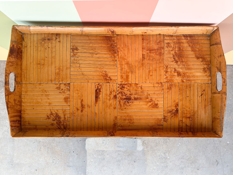 Tortoiseshell Rattan Folding Bar