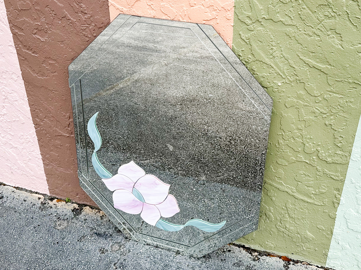 Art Deco Style Flower Mirror