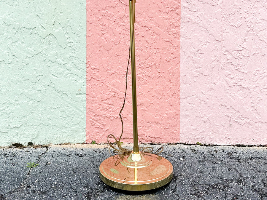 Brass Clam Shell Floor Lamp