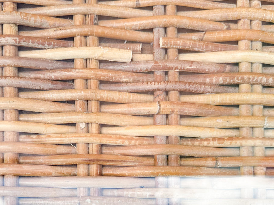 Braided Rattan Wrapped Dresser