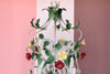 Sweet Floral Tole Chandelier