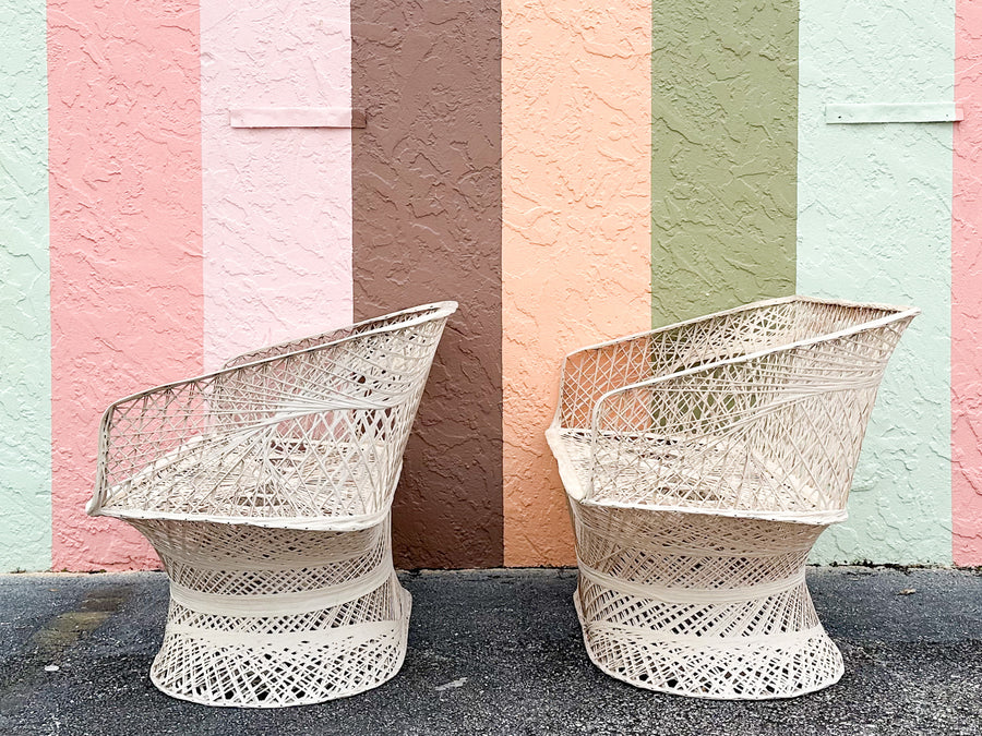 Pair of Fab Webspun Loveseats