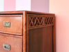 Handsome Tortoiseshell Rattan Dresser