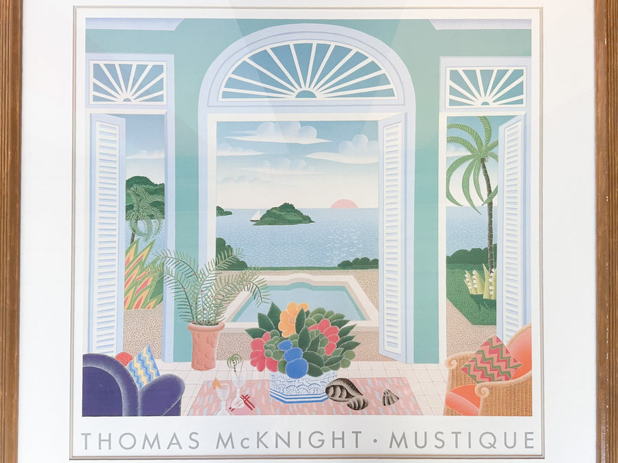 Thomas McKnight Mustique Framed Print
