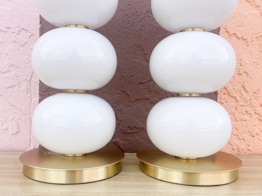 Pair of Modern Bubble Lamps