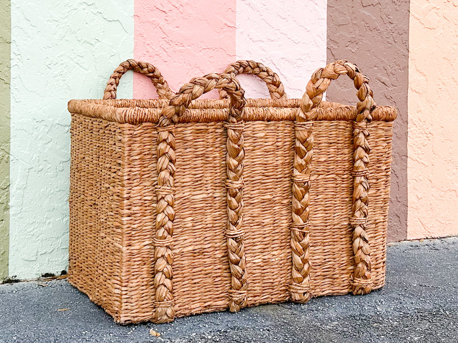 Huge Modern Braided Basket