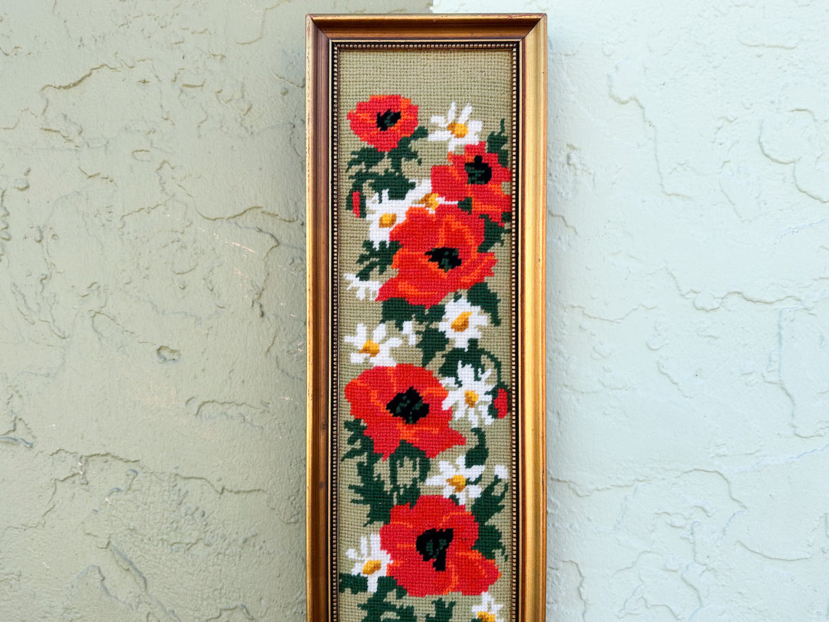 Holiday Poppy Needlepoint