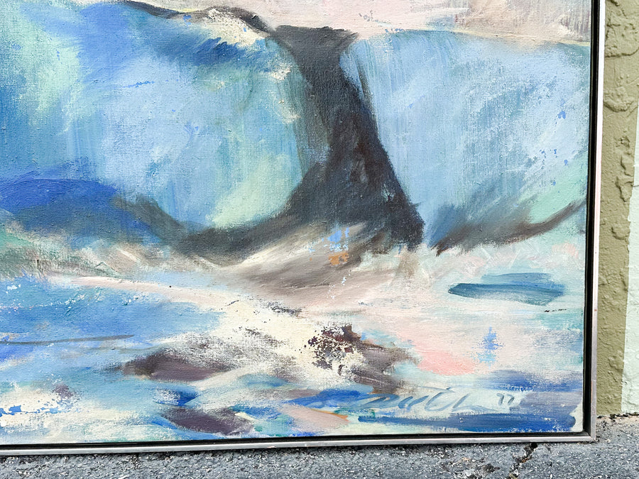 1977 Original Seascape on Board