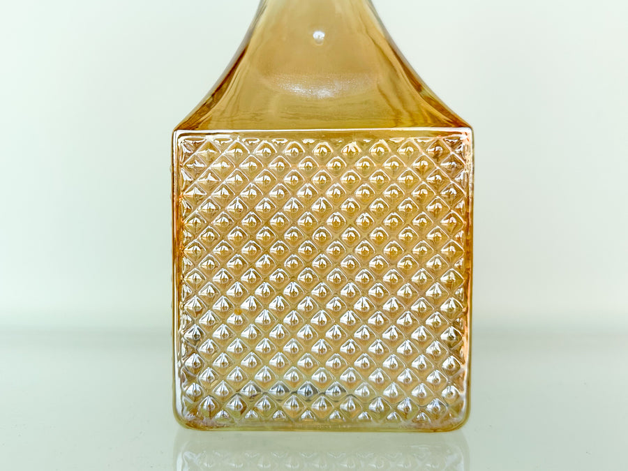 Set of Five Peach Decanters