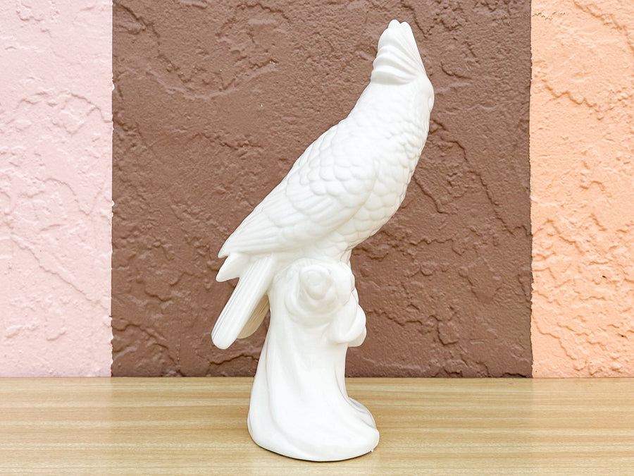 White Ceramic Cockatoo