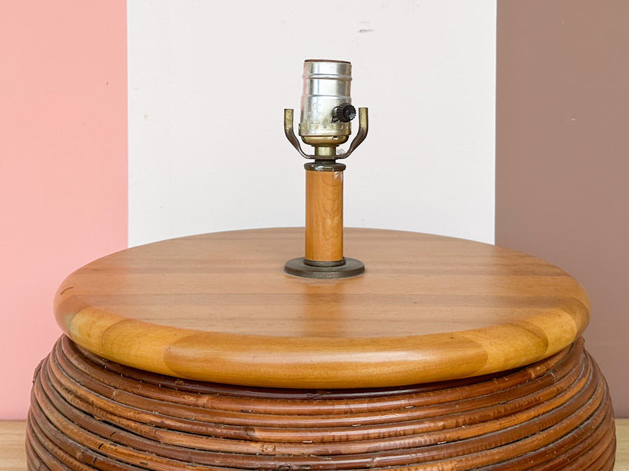 Island Chic Pencil Reed Rattan Lamp